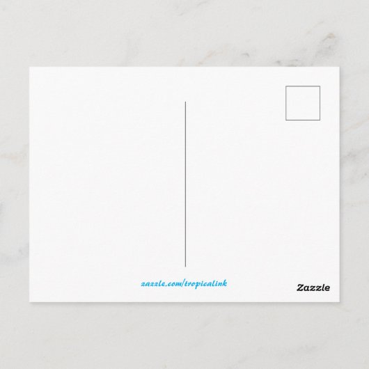 Tropisch gemengde zeeschelvis briefkaart (Achterkant)