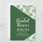 Tropisch Geometrisch Palm Oasis Vrijgezellenfeest Kaart (Voorkant)