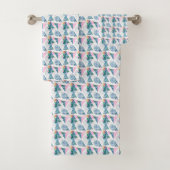 Tropisch geometrisch patroon bad handdoek (Insitu)