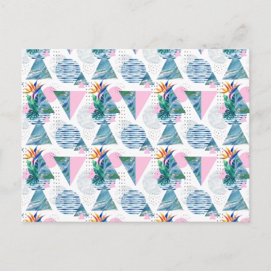 Tropisch geometrisch patroon briefkaart (Voorkant)