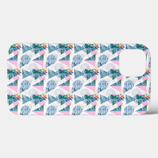 Tropisch geometrisch patroon Case-Mate iPhone case (Achterkant (horizontaal))