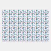 Tropisch geometrisch patroon inpakpapier vel (Voorkant)