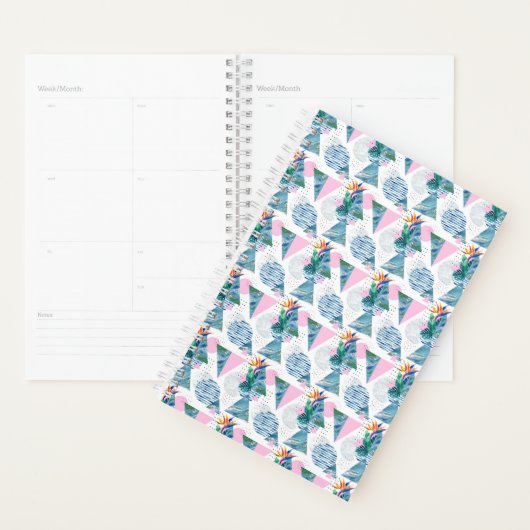 Tropisch geometrisch patroon planner (Display)