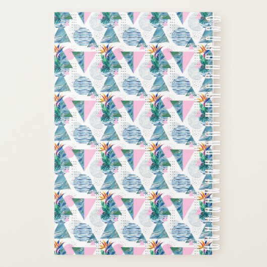 Tropisch geometrisch patroon planner (Achterkant)