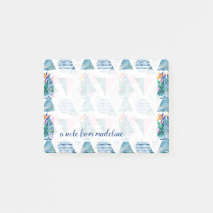 Tropisch geometrisch patroon post-it® notes