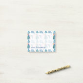 Tropisch geometrisch patroon post-it® notes (Op bureau)
