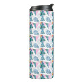 Tropisch geometrisch patroon thermosbeker (Gedraaid links)