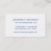 Tropisch geometrisch patroon visitekaartje (Achterkant)