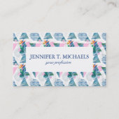 Tropisch geometrisch patroon visitekaartje (Voorkant)