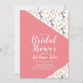 Tropisch geometrisch Vrijgezellenfeest van palmcol Kaart (Voorkant)