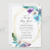 Tropisch geometrisch zomerstation met schok kaart (Voorkant)