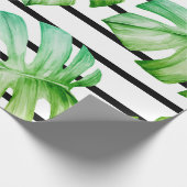 Tropisch Geometrische Greenery Cadeaupapier (Hoek)