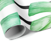 Tropisch Geometrische Greenery Cadeaupapier (Rol Hoek)