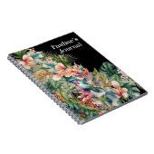 Tropisch gepersonaliseerd journaalcadeau notitieboek (Rechterzijde)