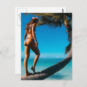 Tropisch getaway briefkaart (Voorkant / Achterkant)