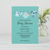 Tropisch getij Baby shower uitnodiging (Staand voorkant)