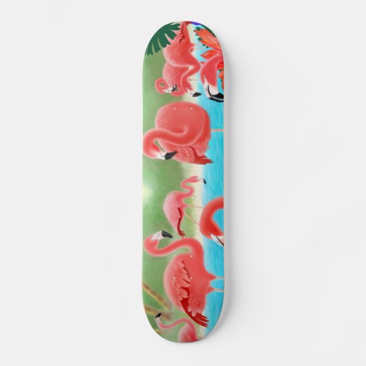 Tropisch gevelwerk skateboard (Voorkant)