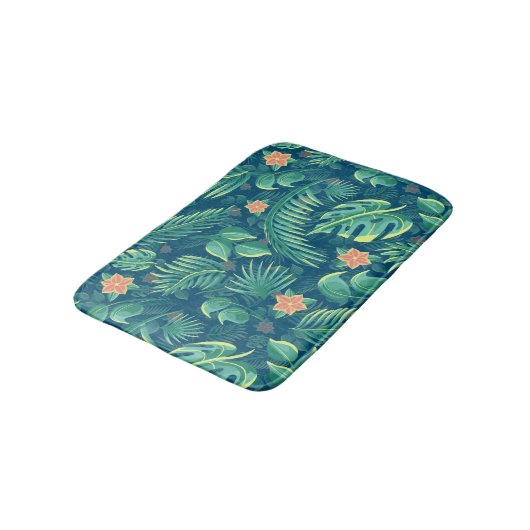 Tropisch gevlochten patroon Bath Mat (Gekanteld)