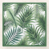 Tropisch gevoel glazen onderzetter (Voorkant)