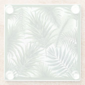 Tropisch gevoel glazen onderzetter (Achterkant)