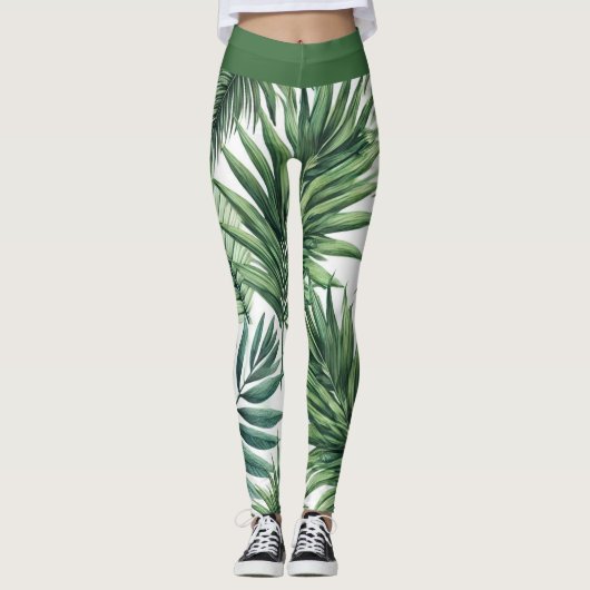 Tropisch gevoel leggings (Voorkant)