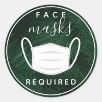 Tropisch gezichtsmasker vereist label