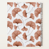 Tropisch Gingko Loof Terracotta Trouwplanner Planner (Achterkant)
