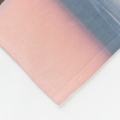 Tropisch Girly Pink & Blue Palm Tree Sunset Custom Fleece Deken (Hoek)