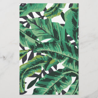 Tropisch glam Banana Leaf Pattern