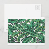 Tropisch glam Banana Leaf Pattern Briefkaart (Voorkant / Achterkant)