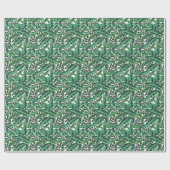 Tropisch glam Banana Leaf Pattern Cadeaupapier (Vlak)