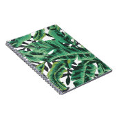 Tropisch glam Banana Leaf Pattern Notitieboek (Rechterzijde)
