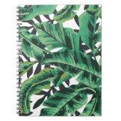 Tropisch glam Banana Leaf Pattern Notitieboek (Voorkant)