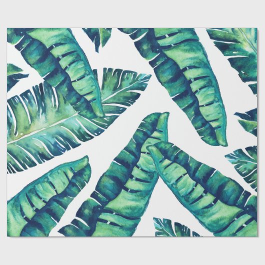 Tropisch glam cadeaupapier (Vlak)