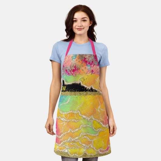 Tropisch glam schort (Gedragen)