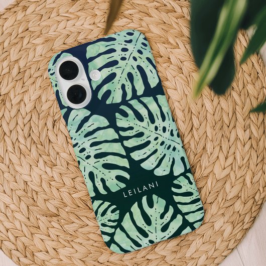Tropisch Glamour | Groene Waterverf Oerwouden blad Case-Mate iPhone Case
