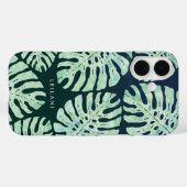 Tropisch Glamour | Groene Waterverf Oerwouden blad Case-Mate iPhone Case (Achterkant (horizontaal))