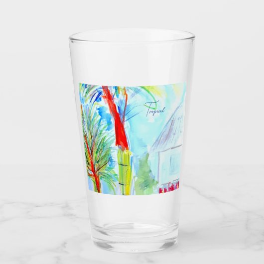 Tropisch glas Tumblers (Voorkant)