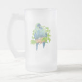 Tropisch Glass stein Matglas Bierpul (Links)