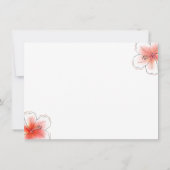 Tropisch Glitter Bachelorette-feest Roodharige Bru Bedankkaart (Achterkant)