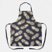Tropisch Golden Pineapple Girly Chic Pattern Schort (Voorkant)