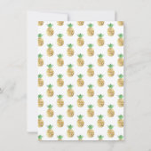 Tropisch Golden Poligonal Lijst Watermelon Green Kaart (Achterkant)