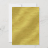 Tropisch goud anananas Baby shower Hartelijk dank Kaart (Achterkant)