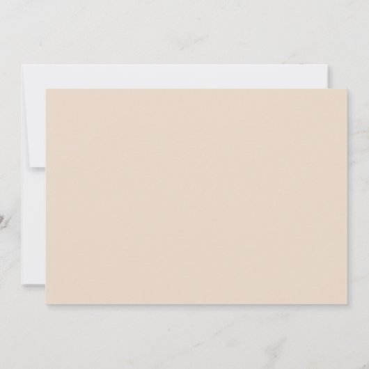 Tropisch goud en zwarte bladeren Exotic Cream Herf Kaart (Achterkant)