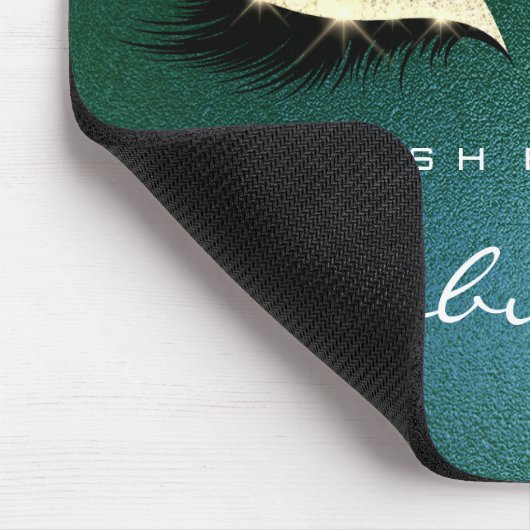 Tropisch Goud Glitter Branding Beauty Lashes Cali Muismat (Hoek)