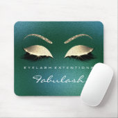 Tropisch Goud Glitter Branding Beauty Lashes Cali Muismat (Met muis)