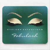 Tropisch Goud Glitter Branding Beauty Lashes Cali Muismat (Voorkant)