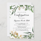 Tropisch Goud Groen Bladgroen Bevestiging Kaart (Voorkant)