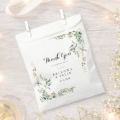 Tropisch Goud Groen Bladgroen Dank u Bruiloft Bedankzakje (Geknipt)