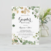 Tropisch Goud Groen Bladgroen Geslacht Onthullen P Kaart (Staand voorkant)